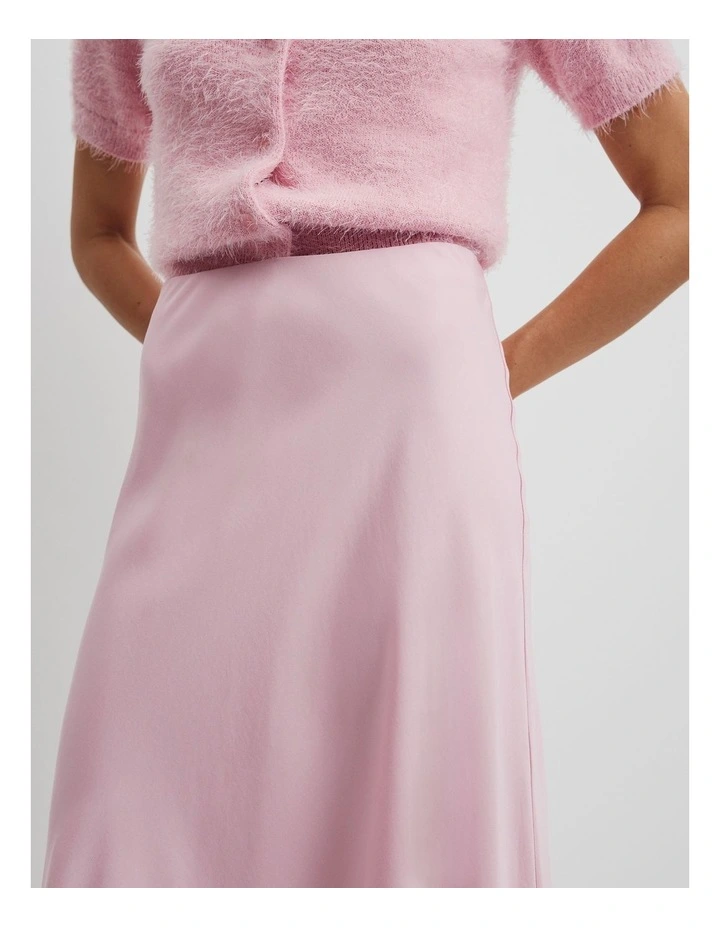 Fluid Bias Skirt in Floss Pink image 3