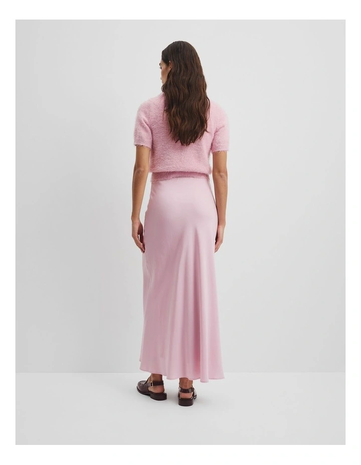 Fluid Bias Skirt in Floss Pink image 4