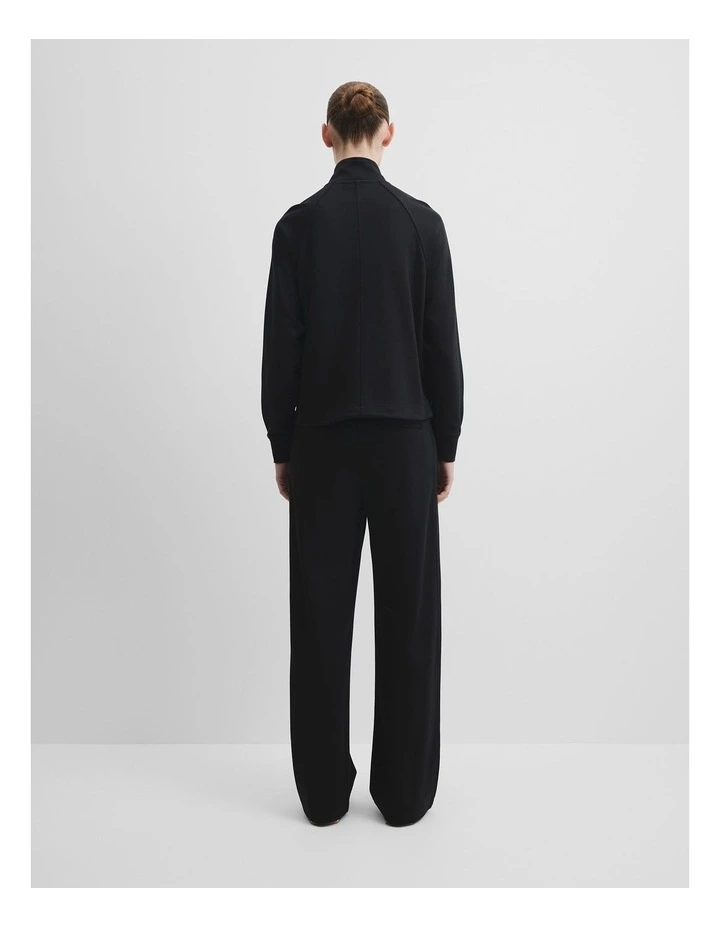 Soft Track Jacket in Black image 4