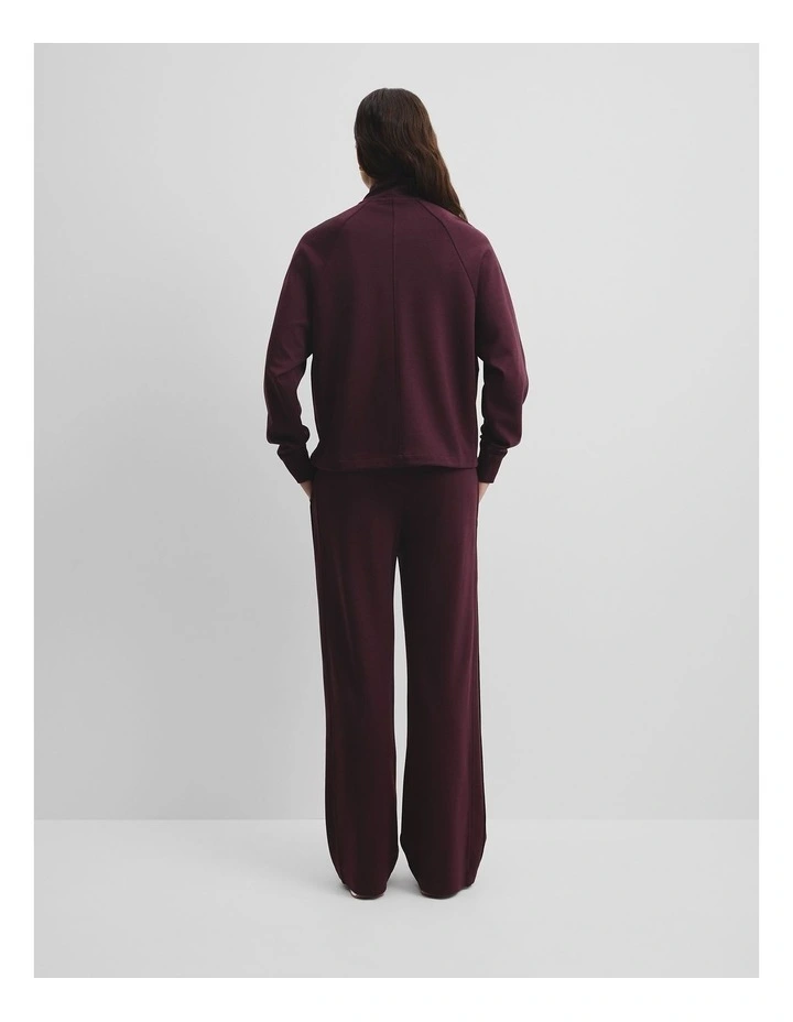 Soft Track Jacket in Plum image 5