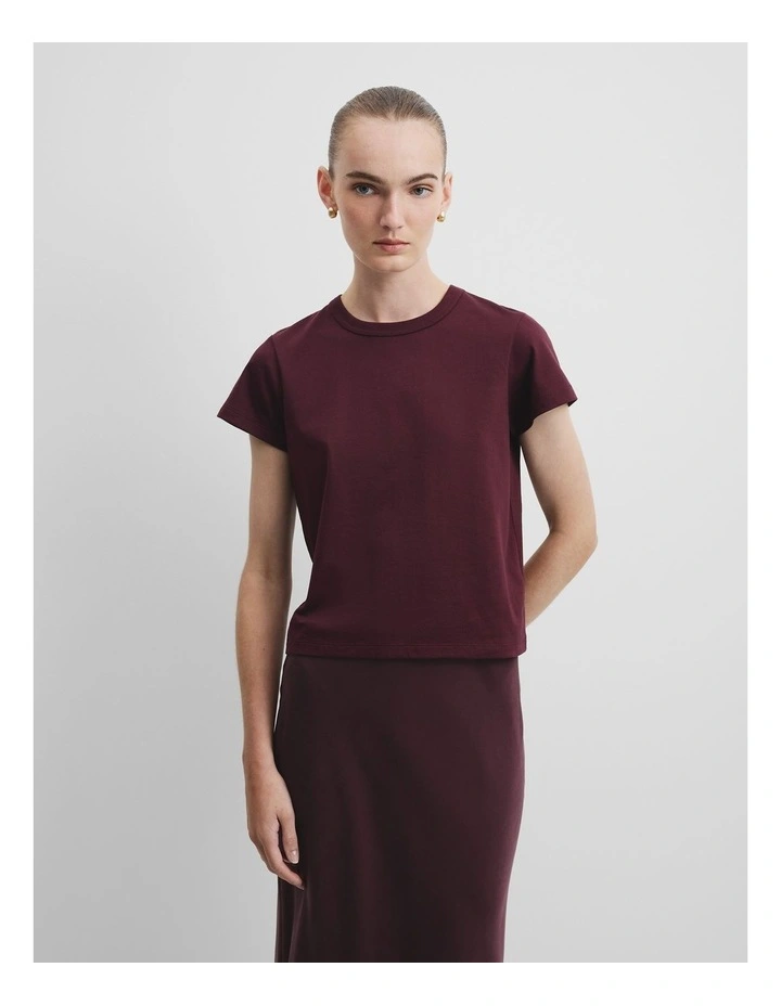 Australian Cotton Baby T-shirt in Plum image 1