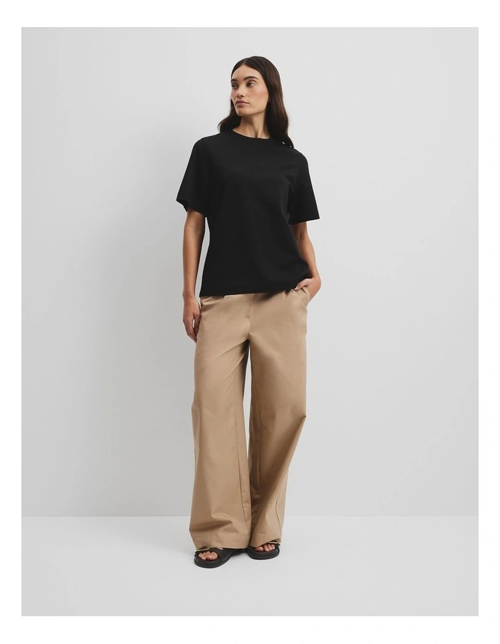 Oversized T-shirt in Black image 3