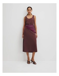 Tank Midi Dress in Plum
