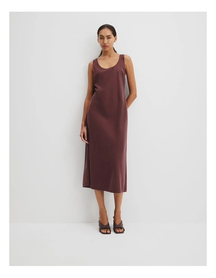 Tank Midi Dress in Plum image 2