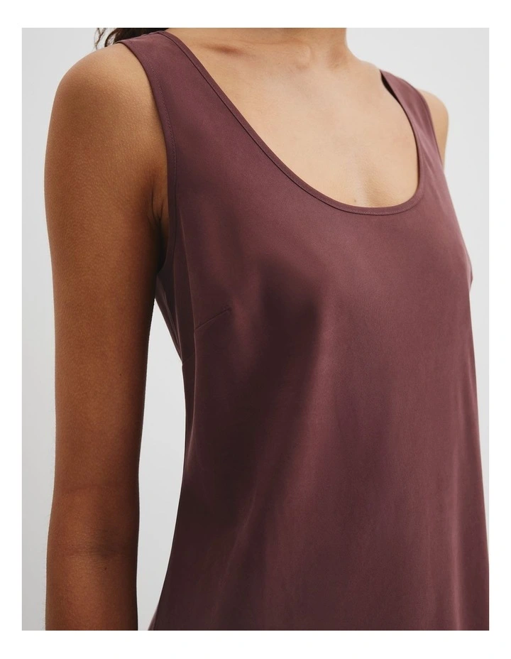 Tank Midi Dress in Plum image 3