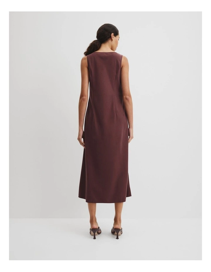 Tank Midi Dress in Plum image 4