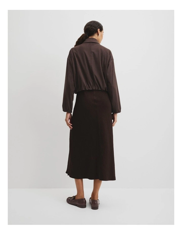 Faux Suede Jacket in Cocoa Bean image 5