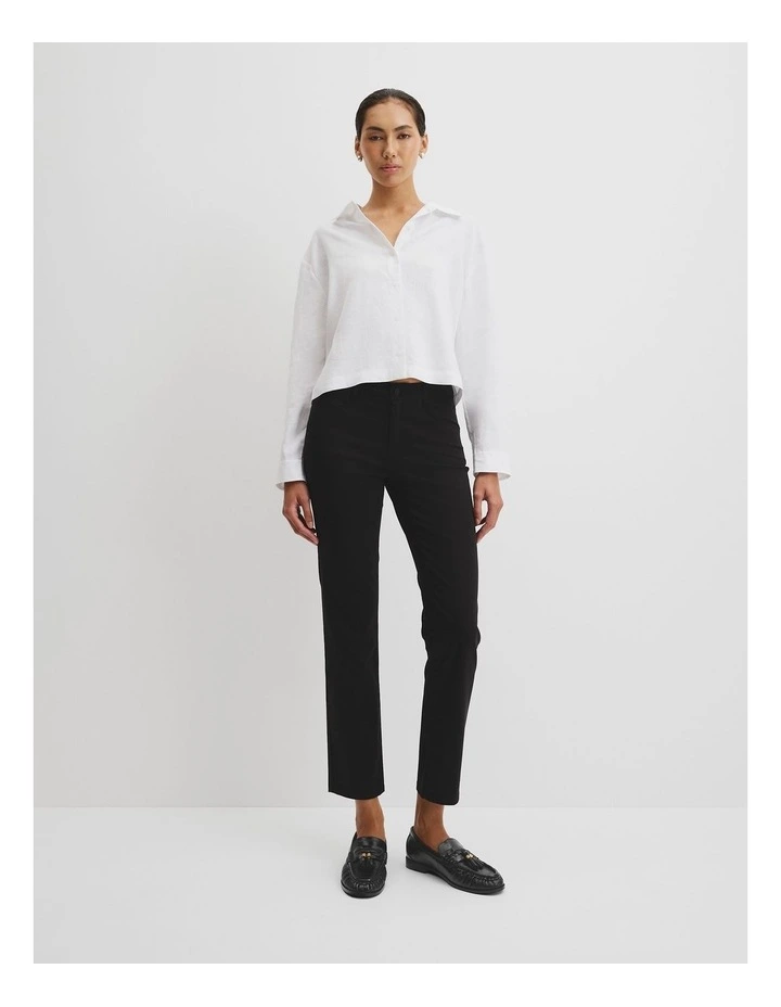 Sateen Jean in Black image 1