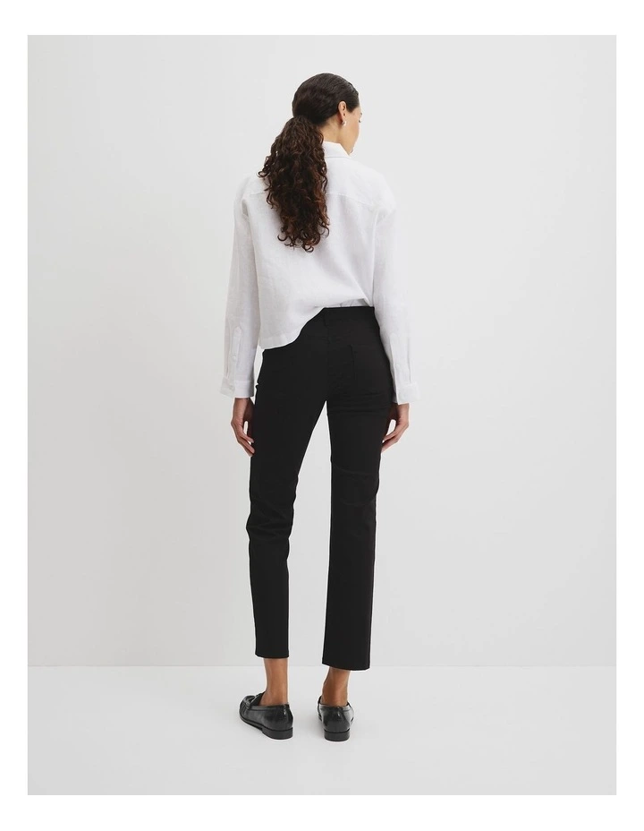 Sateen Jean in Black image 4