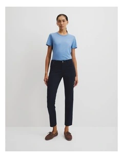 Slim Ankle Pant in Navy