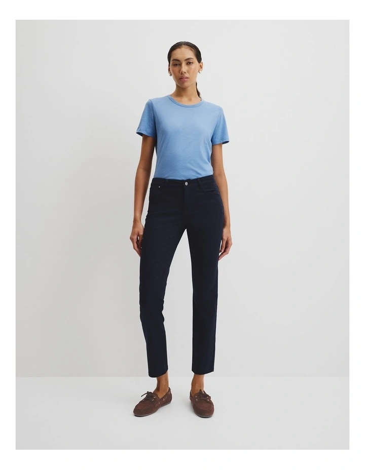 Slim Ankle Pant in Navy image 1