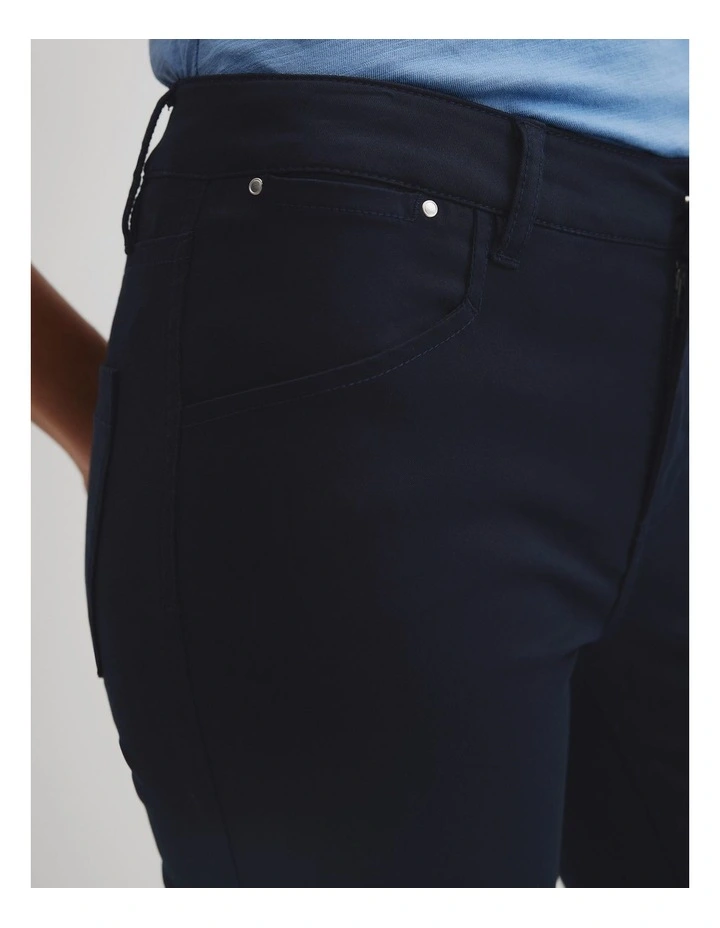 Slim Ankle Pant in Navy image 3