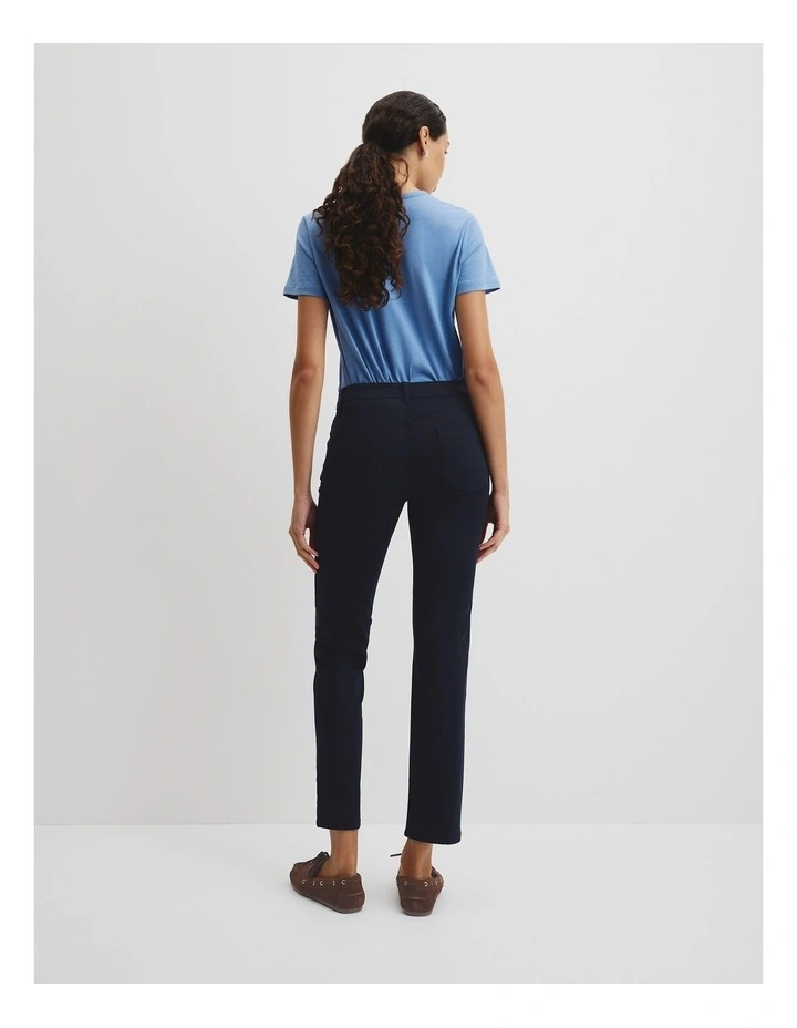 Slim Ankle Pant in Navy image 4