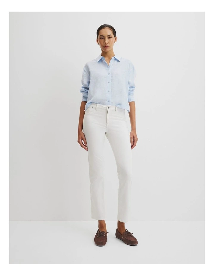 Sateen Jean in Winter White image 1