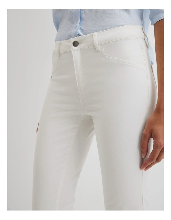 Sateen Jean in Winter White image 2