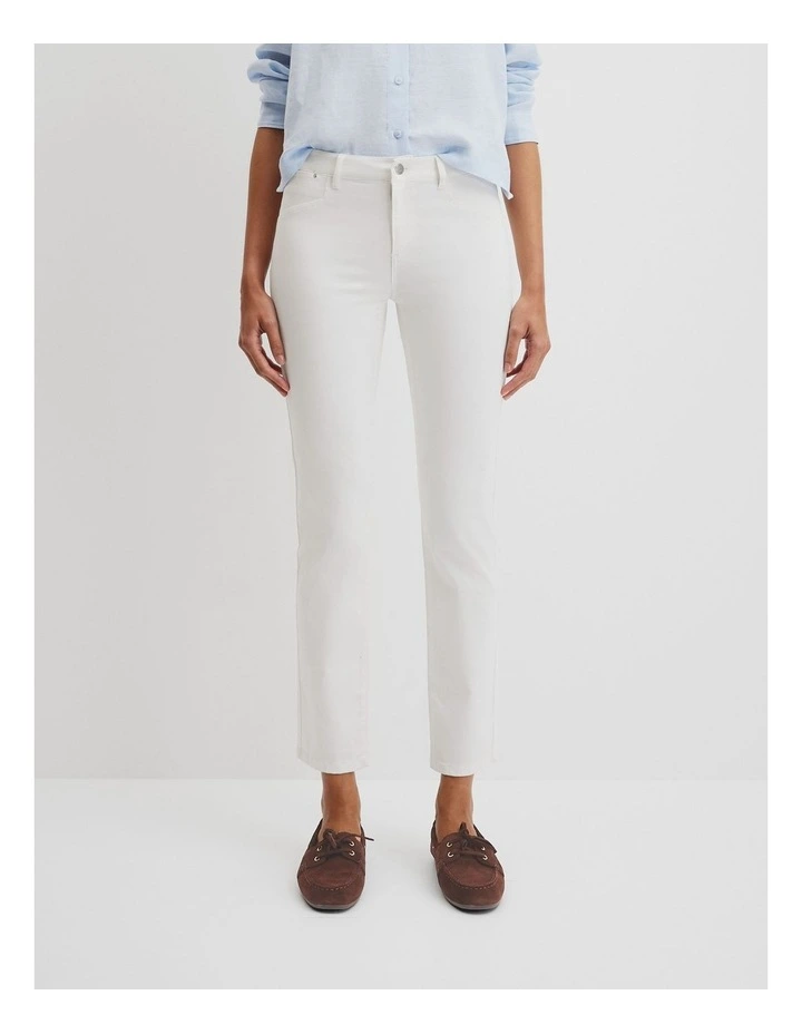 Sateen Jean in Winter White image 3