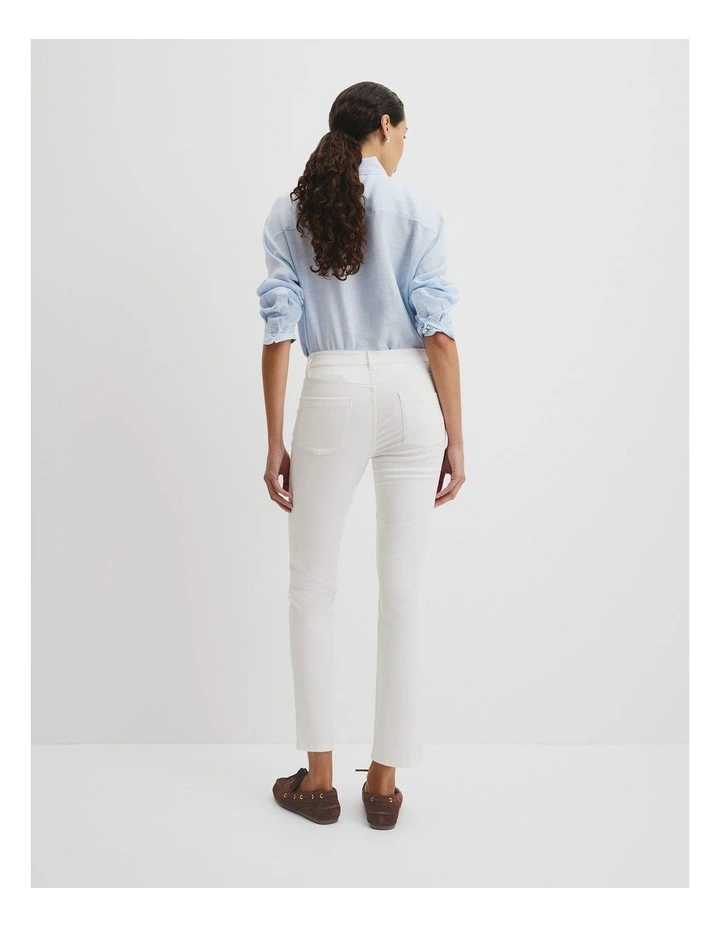 Sateen Jean in Winter White image 4