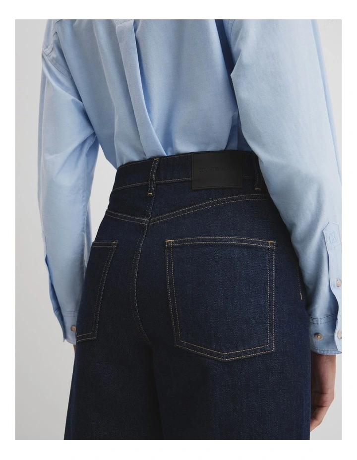 Straight Leg Jean in Indigo Rinse image 3