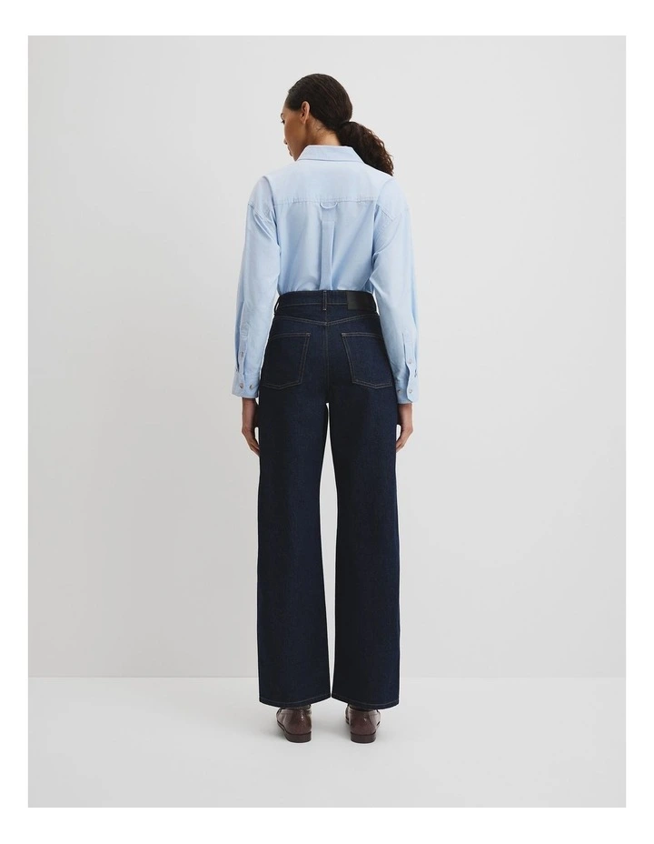 Straight Leg Jean in Indigo Rinse image 4