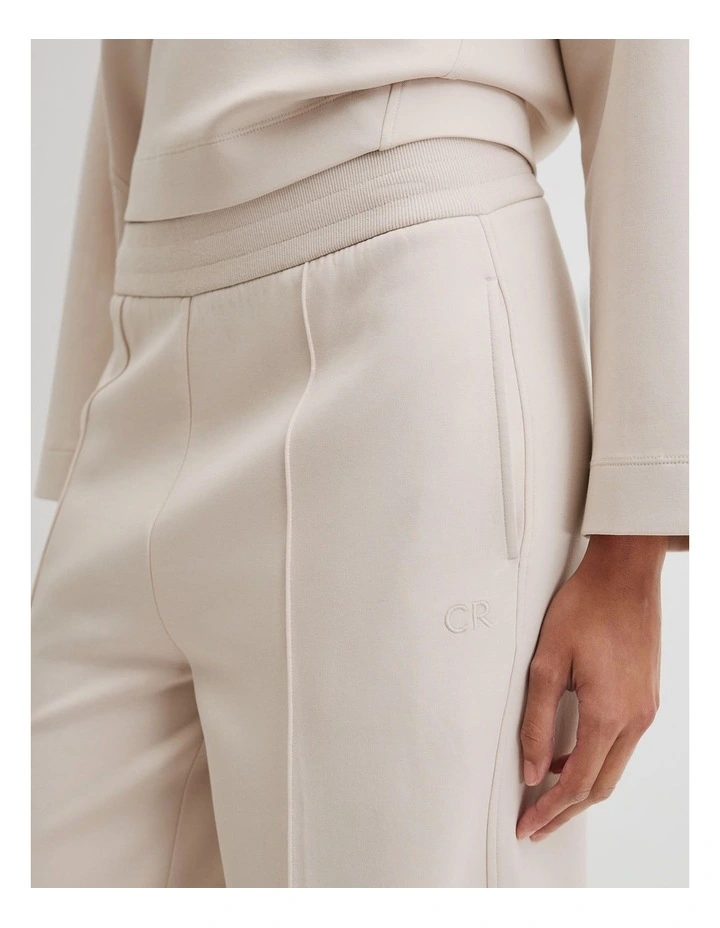 Luxe Track Pant in Crema image 2