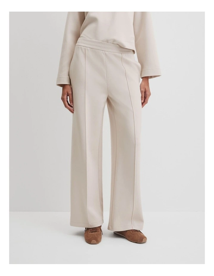 Luxe Track Pant in Crema image 3
