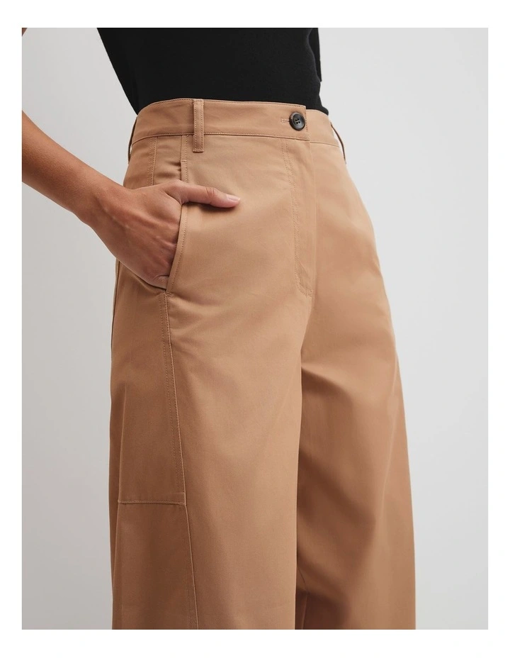 Tapered Drill Pant in Light Cognac image 2