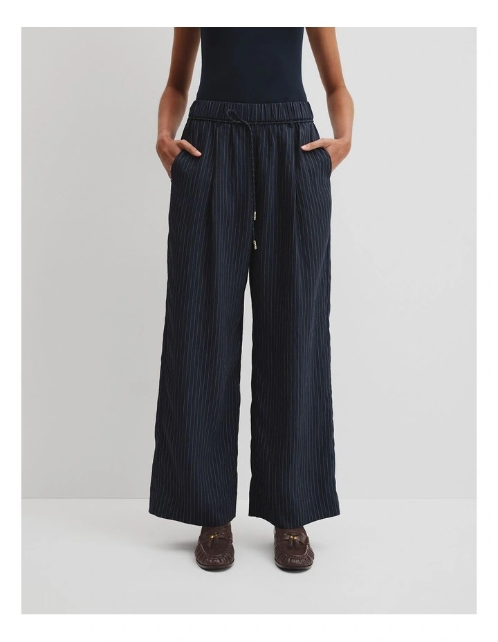 Soft Stripe Pant in Navy image 2