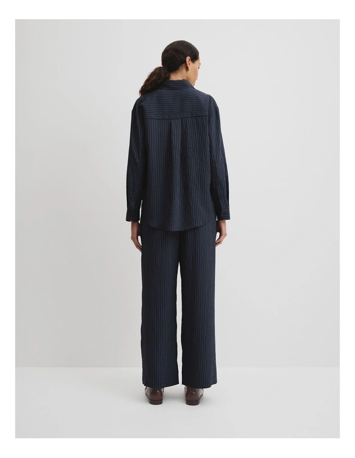 Soft Stripe Pant in Navy image 4