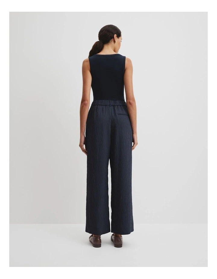Soft Stripe Pant in Navy image 5