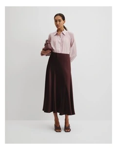 Soft Ruffle Blouse in Smokey Lilac