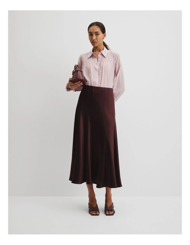 Soft Ruffle Blouse in Smokey Lilac image 1