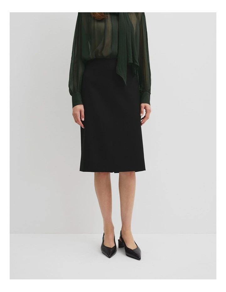 Pencil Skirt in Black image 2