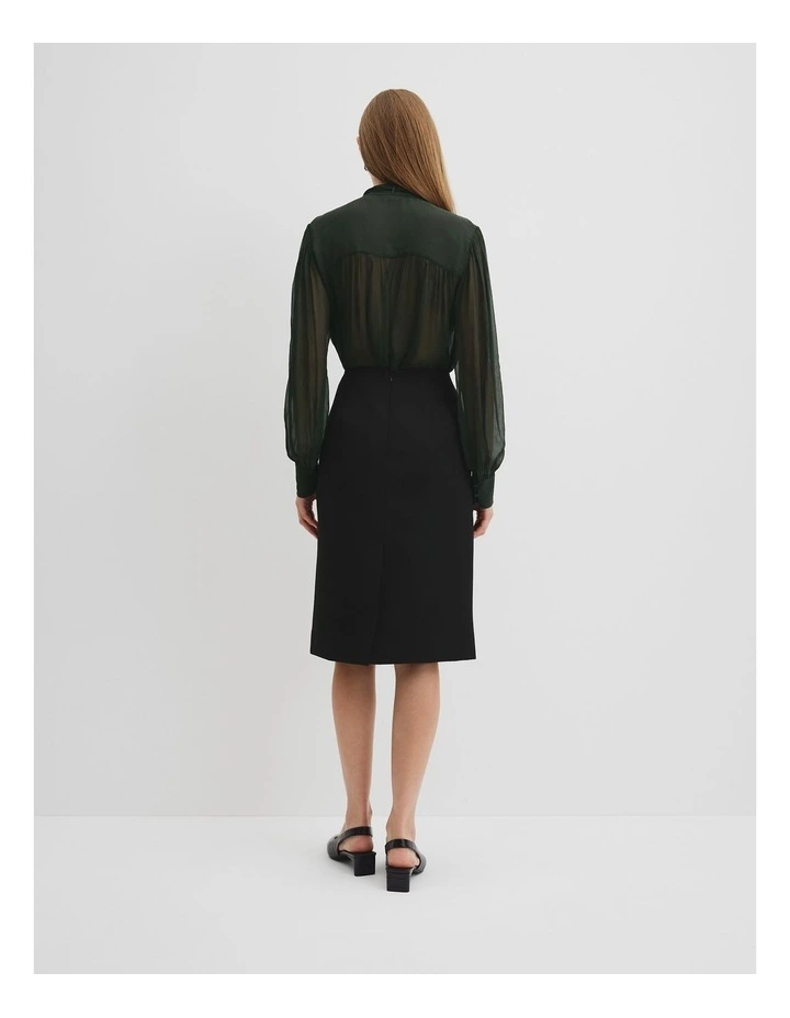 Pencil Skirt in Black image 4