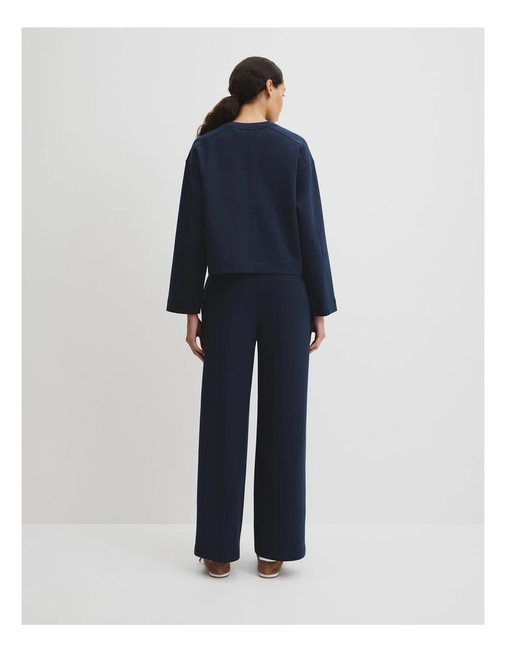 Luxe Crew Sweat in Navy image 4