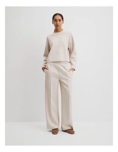 Luxe Crew Sweat in Crema