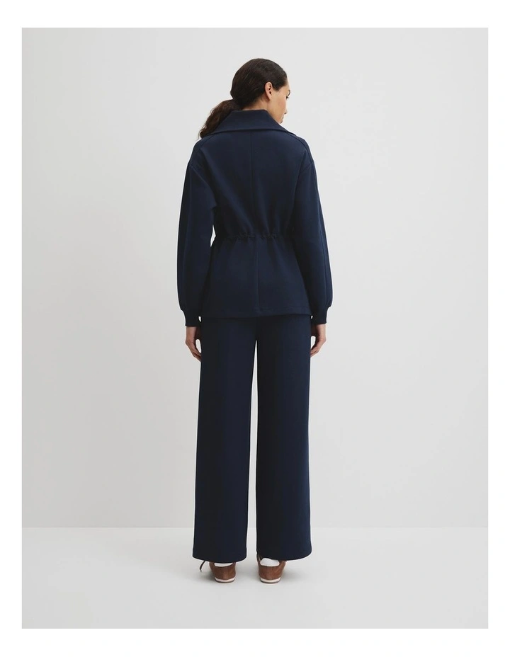 Luxe Sweat Jacket in Navy image 4