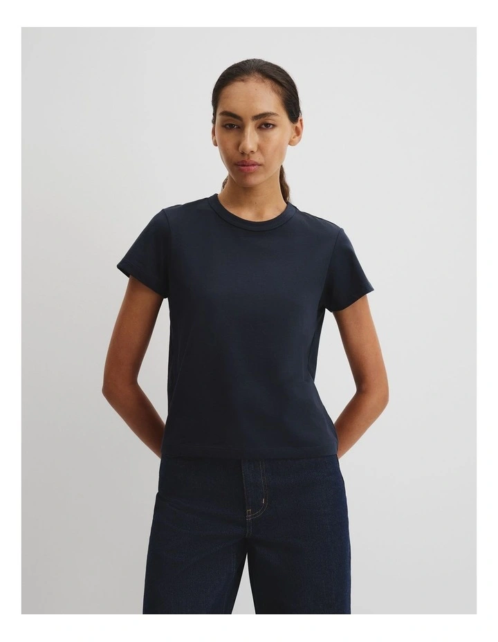 Australian Cotton Baby T-shirt in Navy image 1