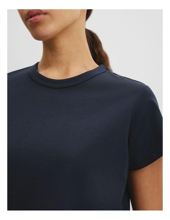 Australian Cotton Baby T-shirt in Navy image 2