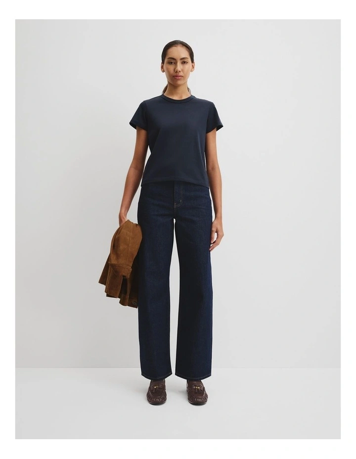 Australian Cotton Baby T-shirt in Navy image 3