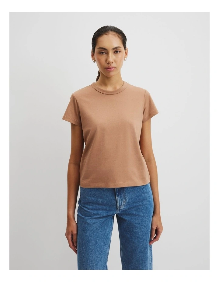 Australian Cotton Baby T-shirt in Light Cognac image 1