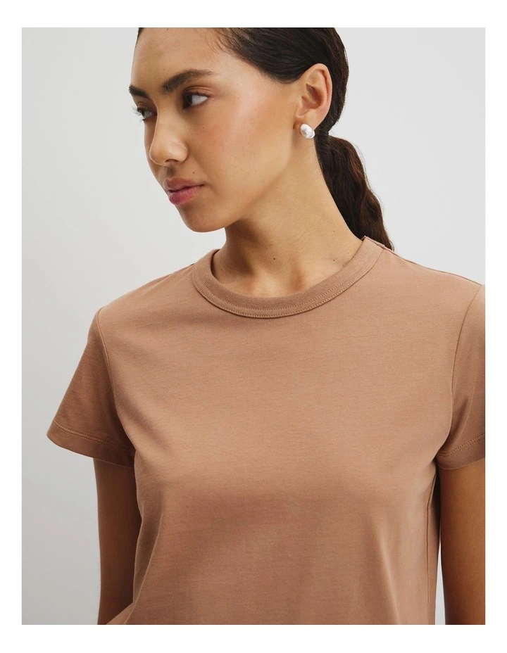 Australian Cotton Baby T-shirt in Light Cognac image 2
