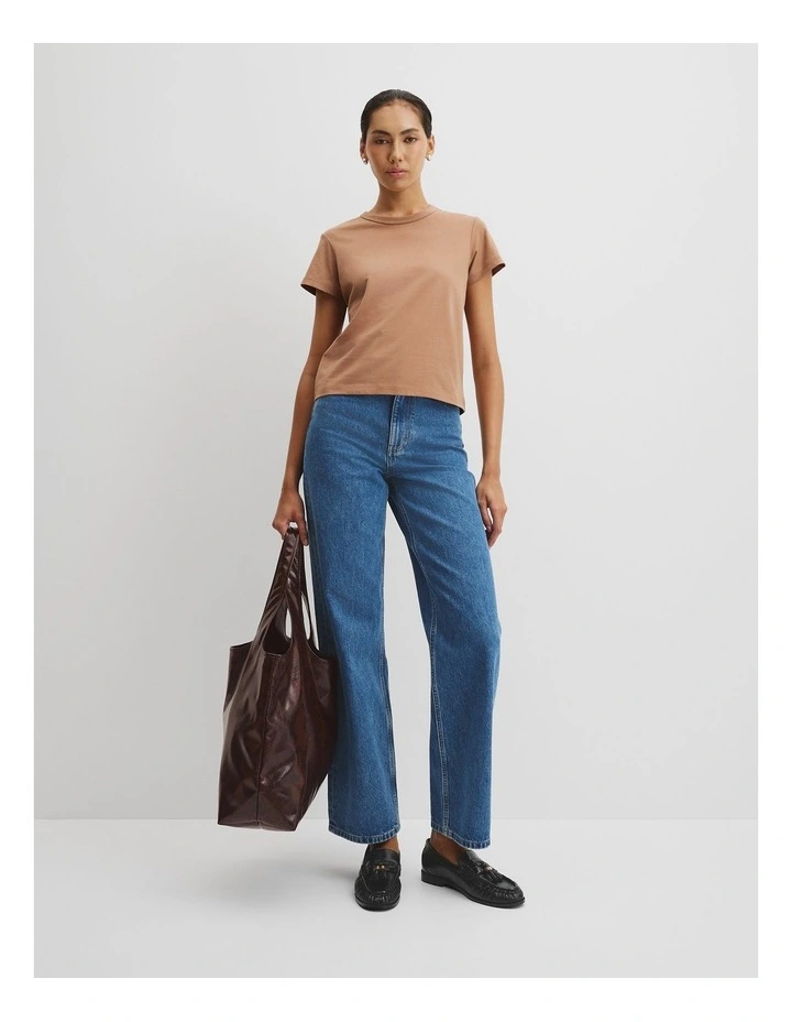 Australian Cotton Baby T-shirt in Light Cognac image 3