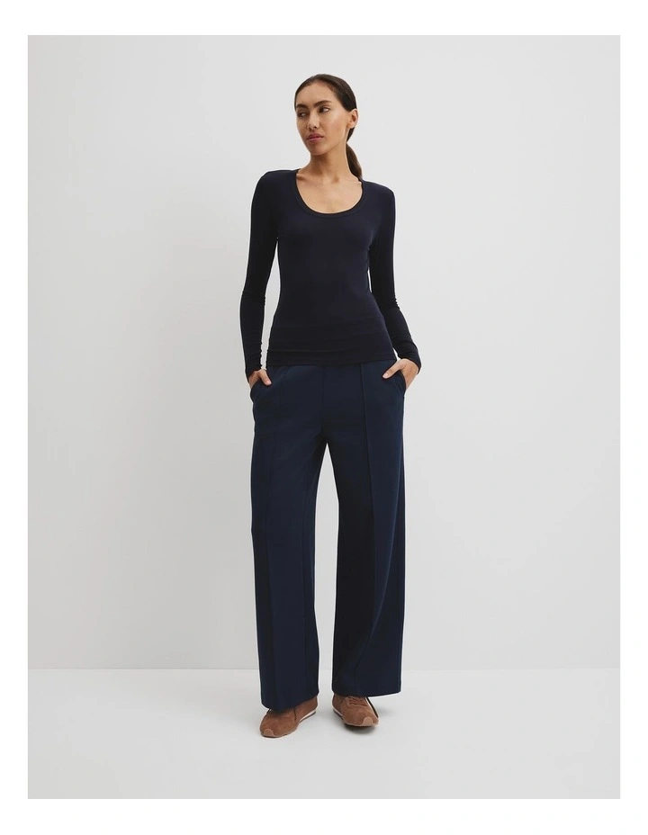 Cupro Rib Top in Twilight image 2