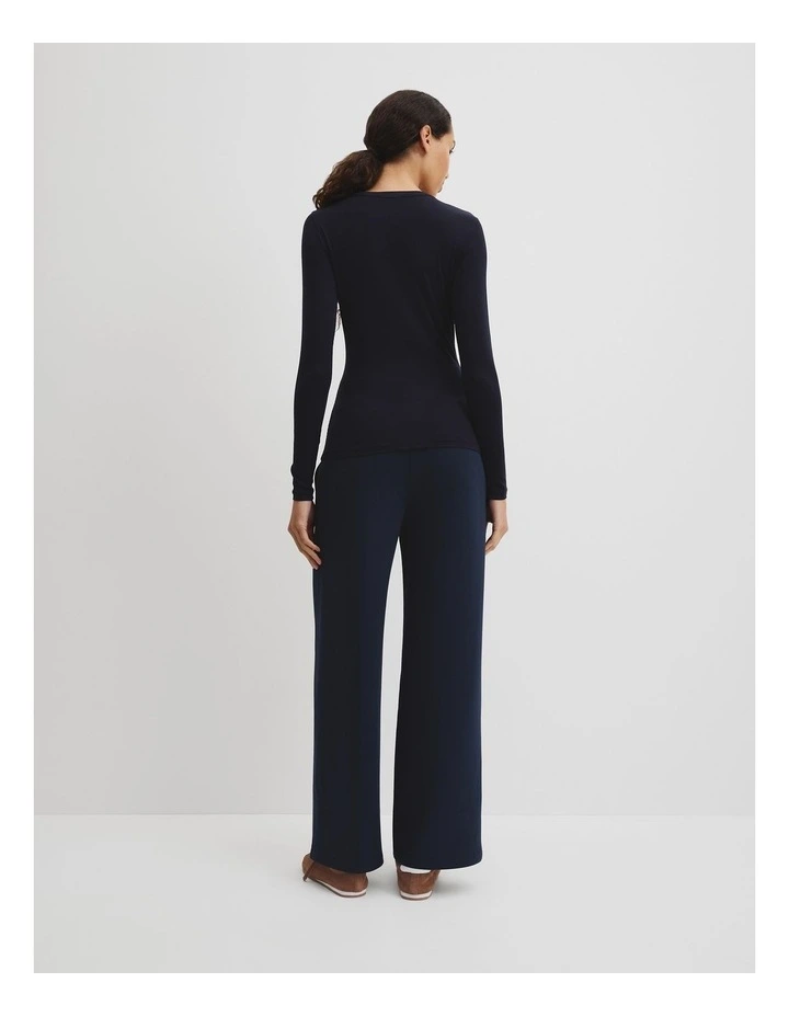 Cupro Rib Top in Twilight image 4