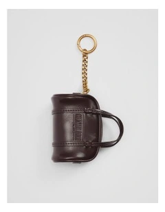 Heritage Duffle Bag Charm in Chocolate