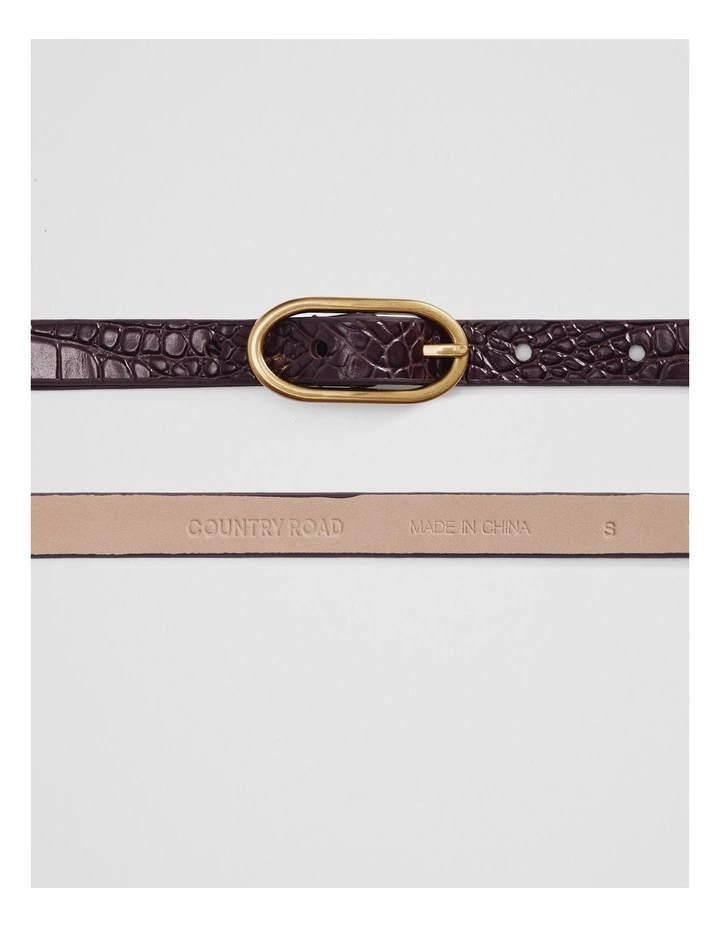 Zuri Belt in Bordeaux image 3