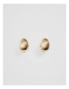 Imogen Reversible Huggie in Gold