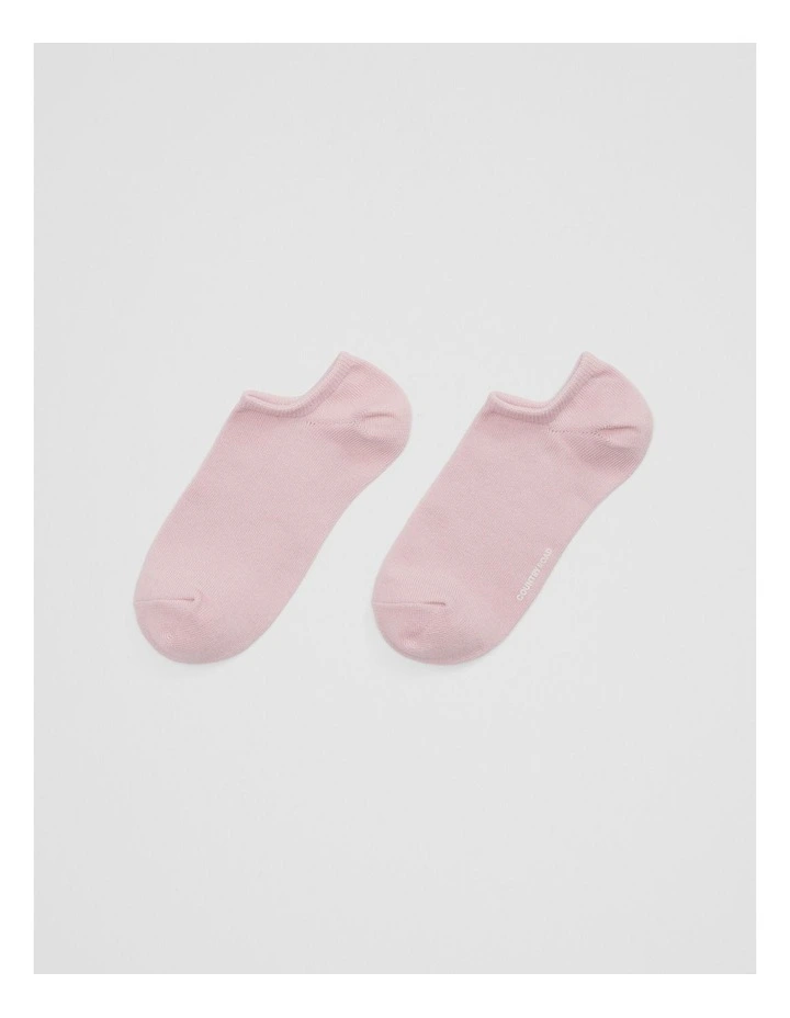 Australian Cotton Blend Sneaker Sock in Floss Pink image 1
