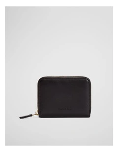 Zip Around Wallet in Black