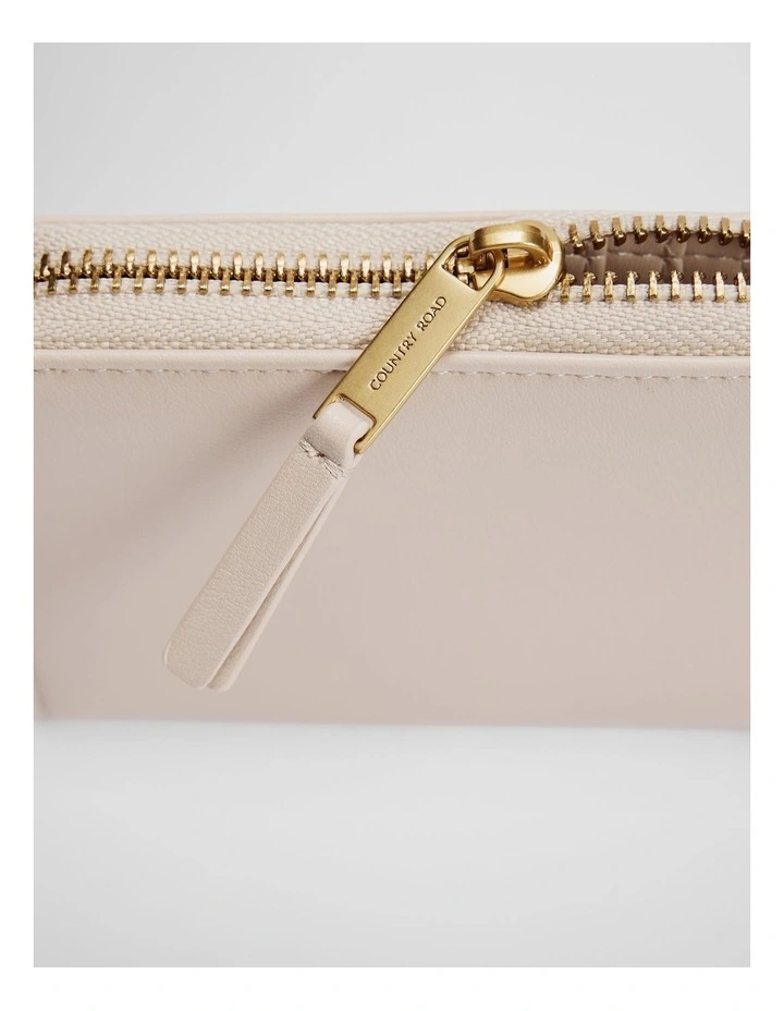 Zip Around Wallet in Natural image 3